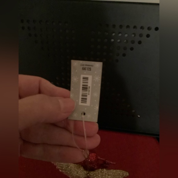 Christmas decor box with gift bag new Christmas ornaments & pkg. of Xmas balls - Picture 15 of 16